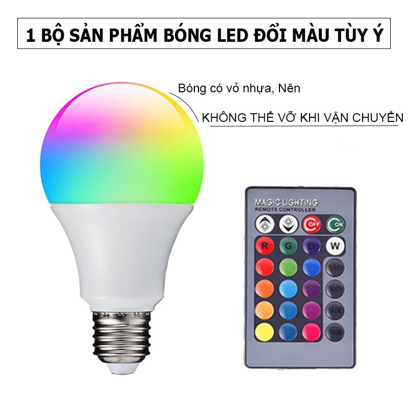 Bóng Đèn led đổi màu có điều khiển tùy ý - Bóng Led decor trang trí phòng ngủ, nhà cửa, Đèn quay Tiktok Triệu view | BigBuy360 - bigbuy360.vn