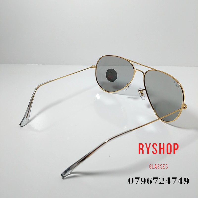 📛FREESHIP📛 Kính Thời Trang Nam Nữ RayBan ĐỔI MÀU Gọng Vàng Đi Ngày Và Đêm - RyShop