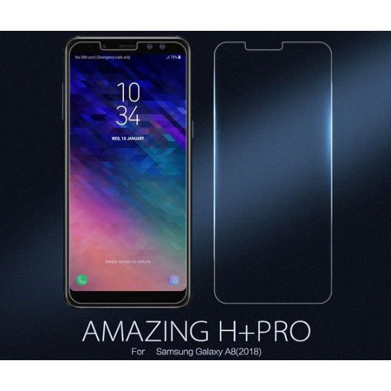 Dán kính cường lực Galaxy A8 2018 chính hãng Nillkin H+ Pro