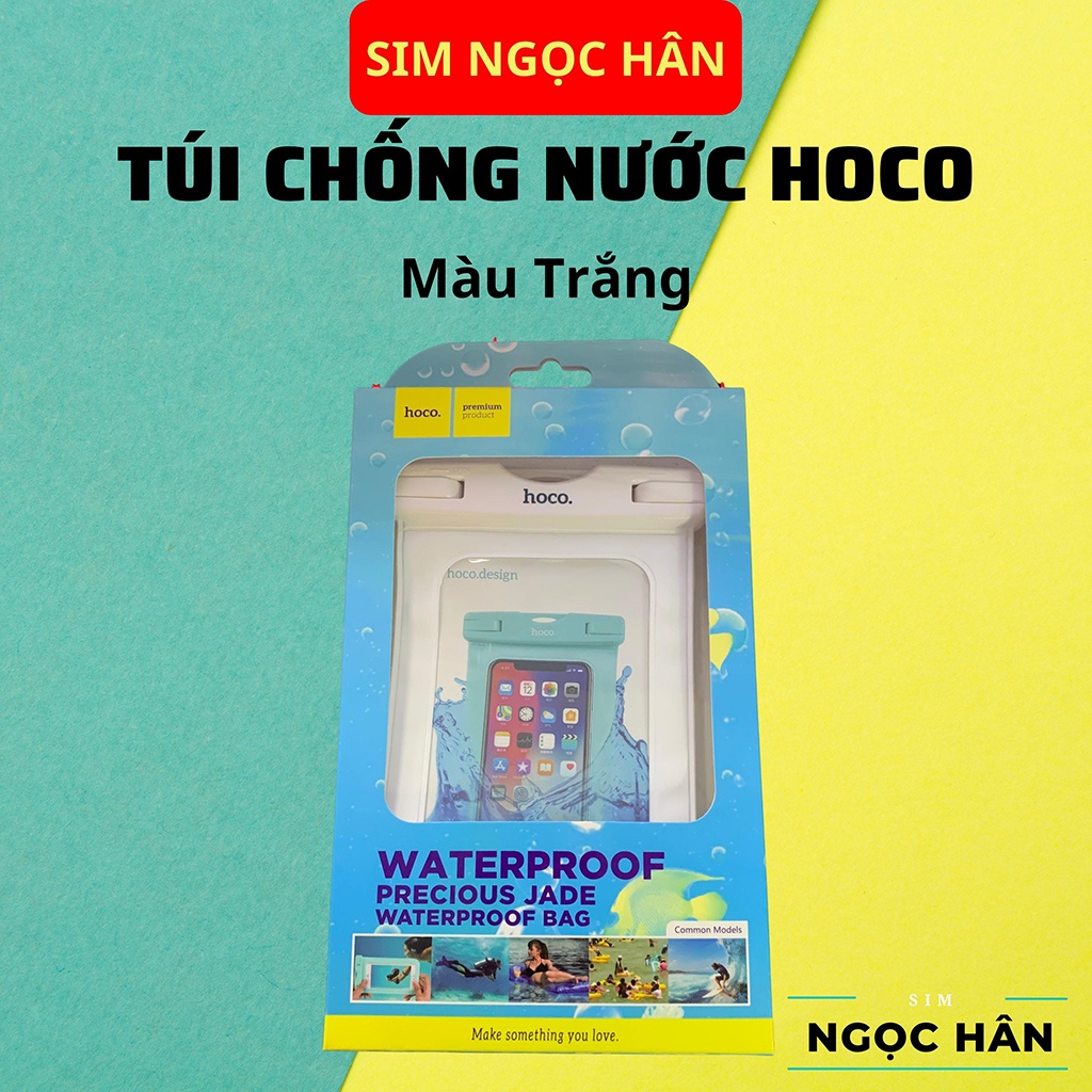 Túi Chống Nước Chính Hãng HOCO - Cảm ứng tốt cho các dòng điện thoại Đi Biển/ Đi Bơi - Hàng Chính Hãng