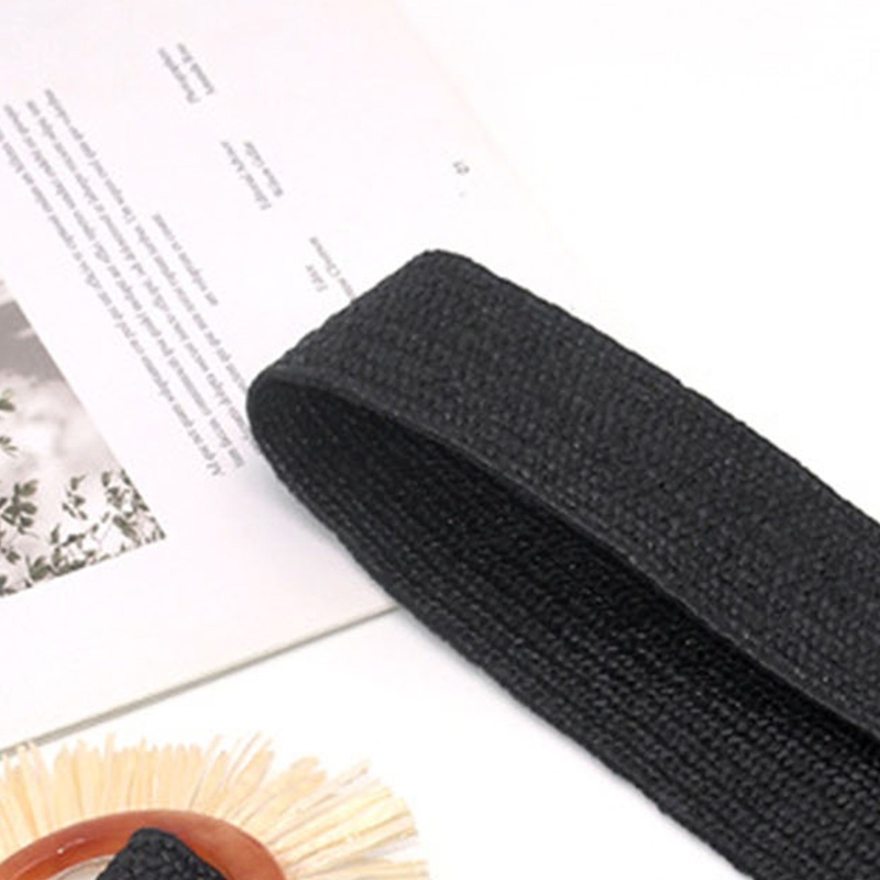 Thắt Lưng Đan Rơm Bản Rộng Khóa Hình Hoa Phong Cách Bohemian Cổ Điển Tùy Chỉnh Thời Trang Cho Nữ