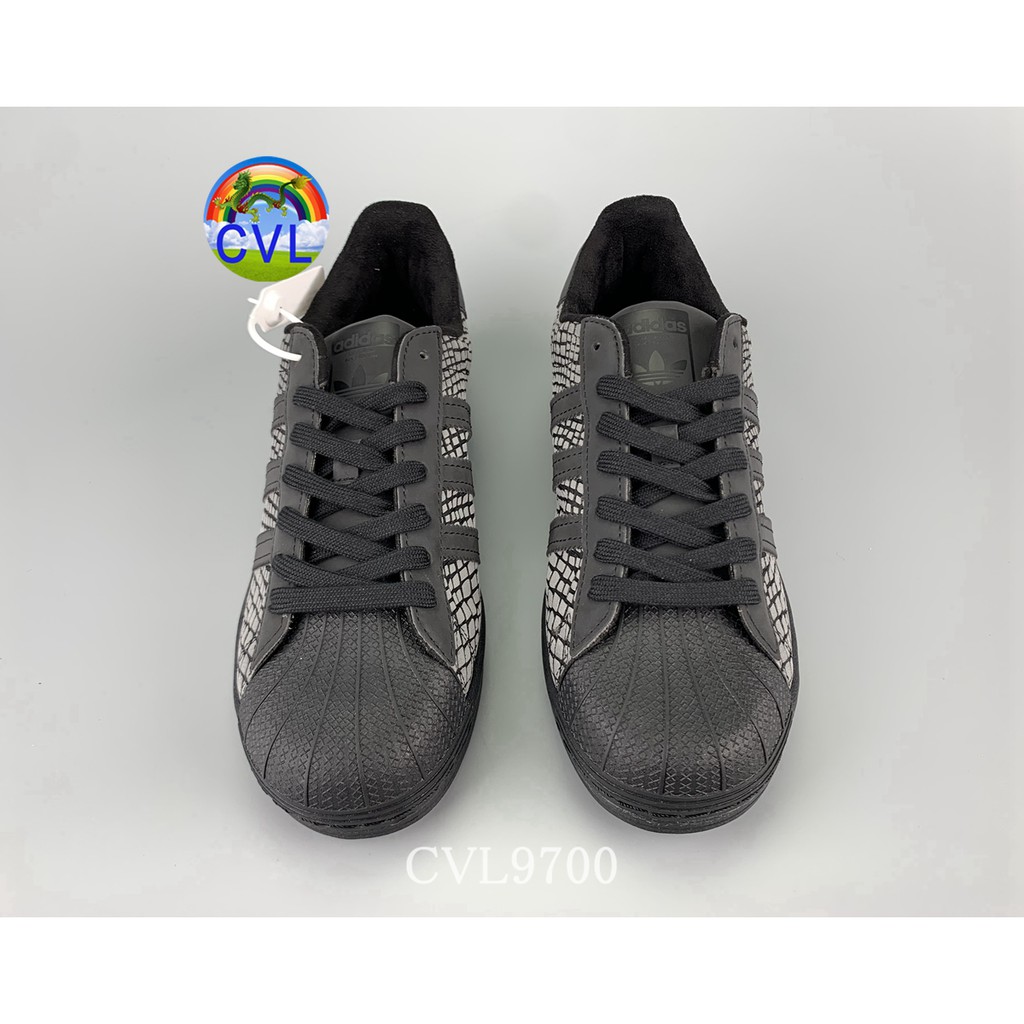 Adidas Superstar X Atmos R-snk Fy6014 Luminous Black Snake Print Super Fashionable Men's And Women's Sports Shoes