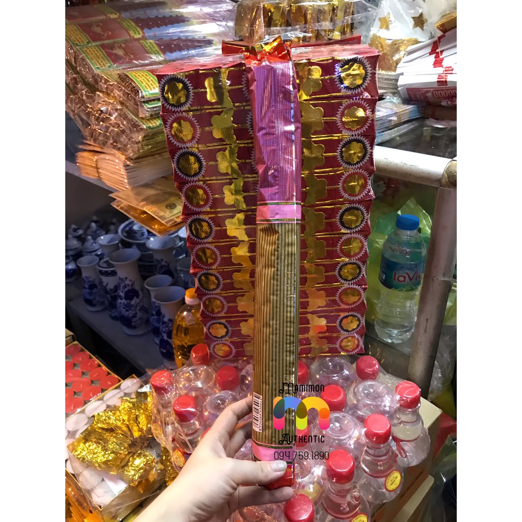 Hương Chí Thành loại dài, hương trầm cao cấp đậu tàn - Vàng Mã Kim Thu