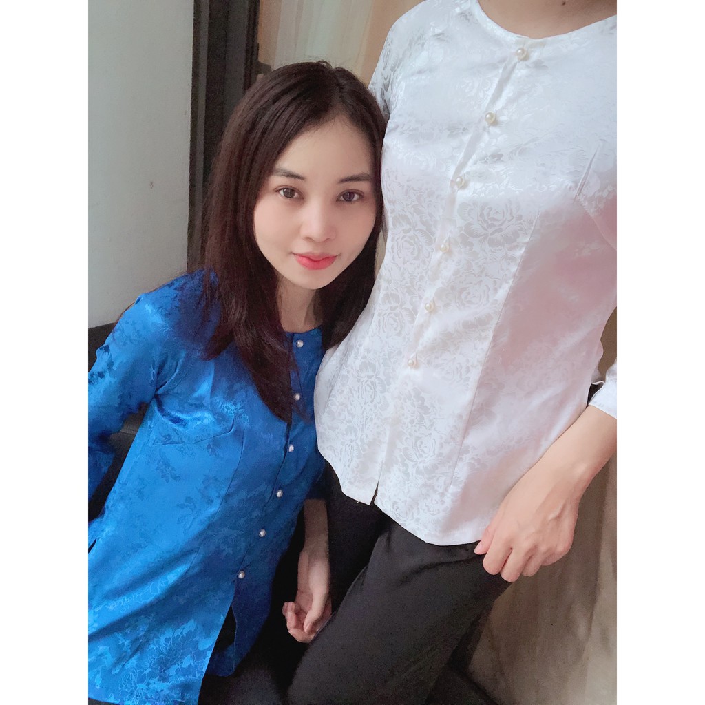 Áo Bà Ba Đi Chùa Vải Lụa Gấm Cực Đẹp,Quần Lụa Cát, Mềm, Mịn, Ko Bai, Ko Xù Ko Nhăn,Mặc Cực Thoải Mái Duyên Dáng, Kín Đáo | BigBuy360 - bigbuy360.vn