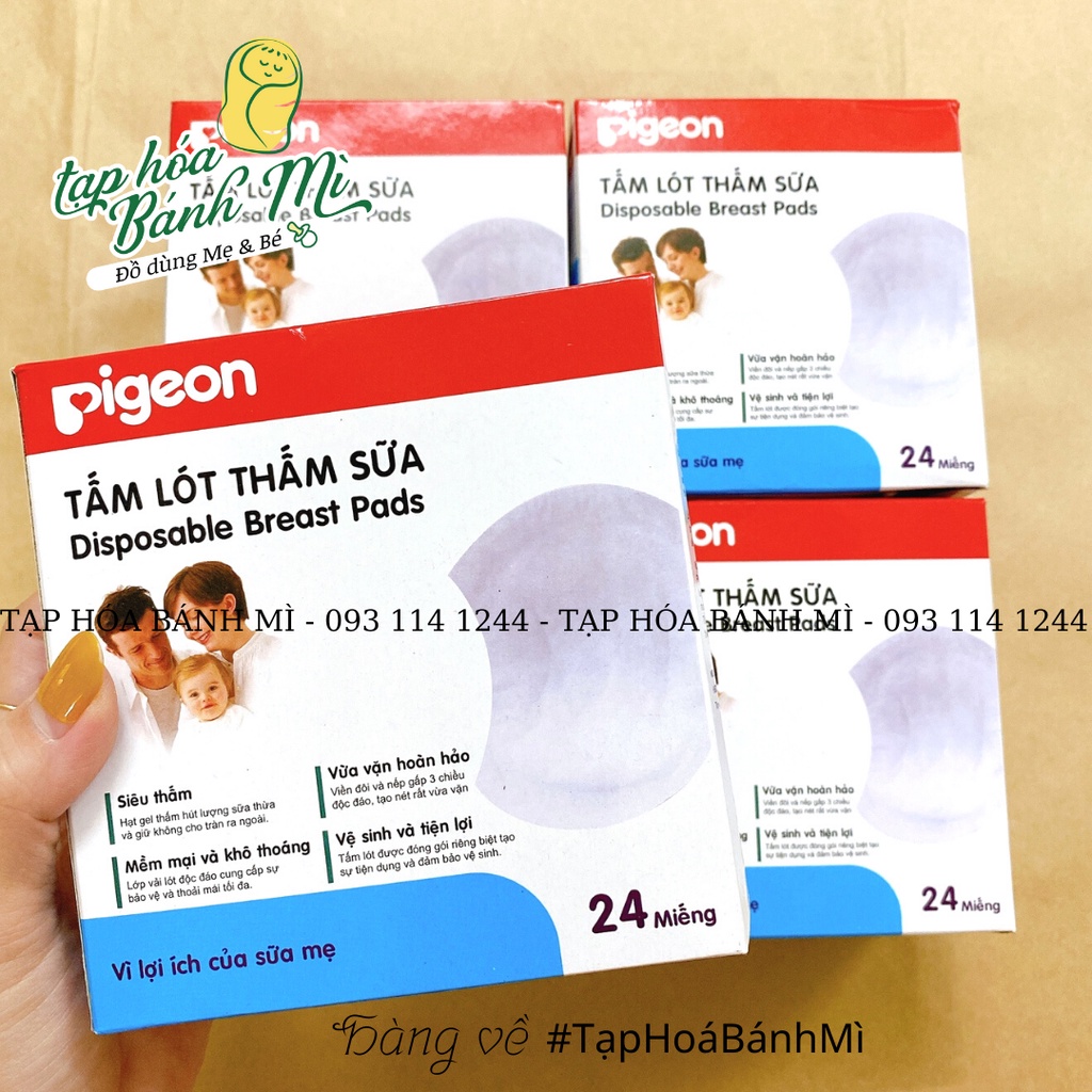Miếng lót thấm sữa Pigeon cho mẹ (mẫu mới)