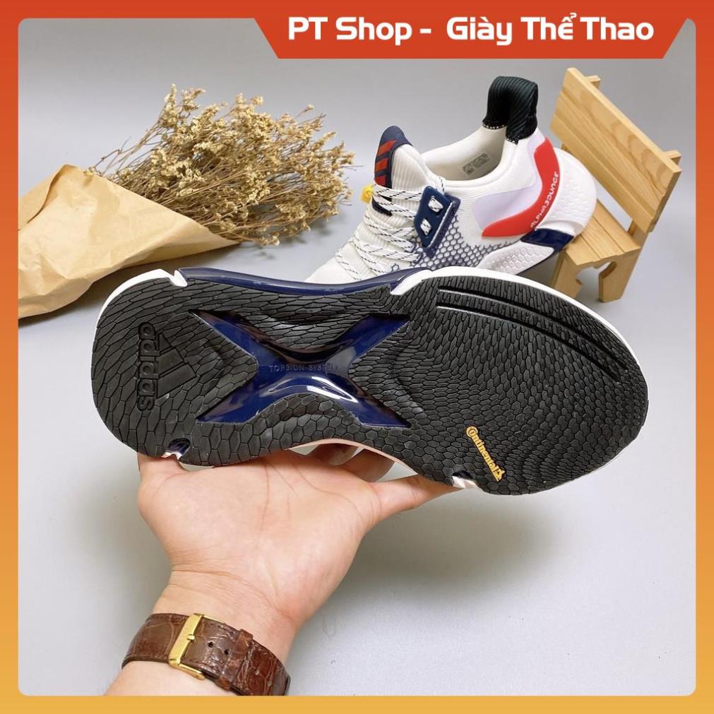 [FreeShip+Giá Hủy Diệt] Giầy Alphabounce xịn sò Full phụ kiện, Giày Sneaker Alphabounce 2020 trắng đỏ , Hót trend