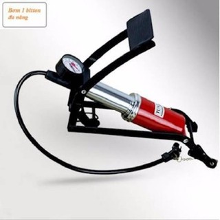 Bơm LốP Mini Có ĐồNg Hồ Đo Áp XuấT Cho Xe Oto- Xe Máy