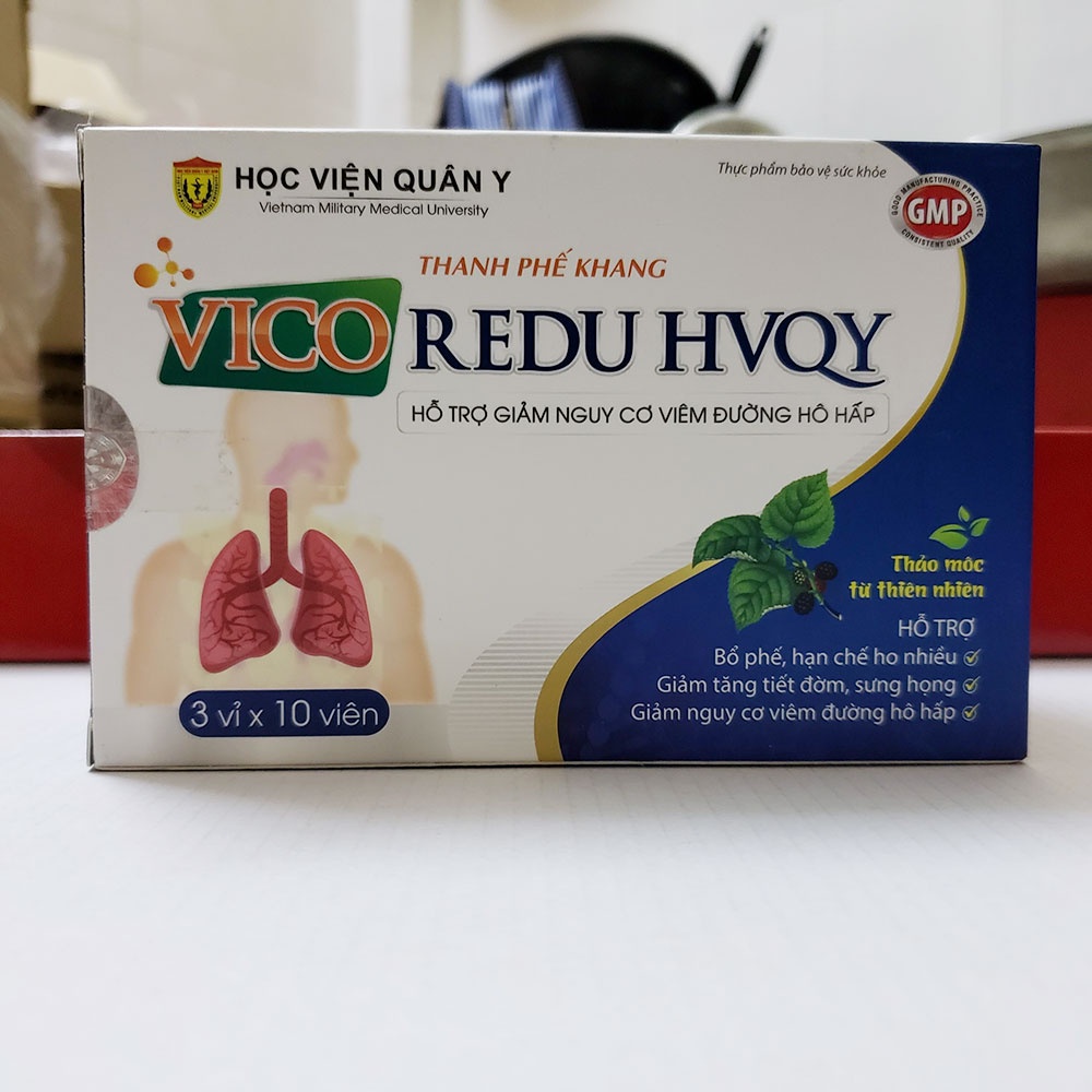 ✅ Thanh Phế Khang Vico Redu - Học Viện Quân Y [Chính Hãng] ✅ Hỗ trợ bổ phế giảm nguy cơ viêm đường hô hấp ho đau họng