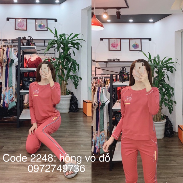 Bộ Mặc Nhà Dài Tay SANNYNY- 100% Cotton Mỹ co giãn 4 chiều-|CODE 2248