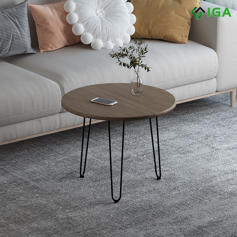 Bàn trà sofa chân uốn phù hợp mọi loại ghế, bàn tròn cafe decor thông minh phòng khách- GM63