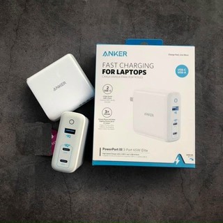 Củ Sạc Nhanh PD GAN Anker PowerPort 3 - 65W Elite A2034 / PowerPort Atom PD2 60w - A2029