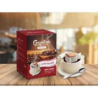 [Mạnh khó cưỡng] Cà phê Phin Giấy Greenlands Gu Đậm Đà - Drip Coffee Greenlands Strong Gu 10 gói x 12 gam コーヒー 커피