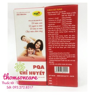 Chỉ huyết PQA hỗ trợ điều trị chảy máu cam