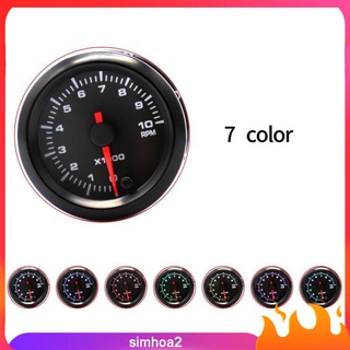Đồng hồ đo tốc độ 2 52mm 7 màu sắc 0 10000 9
