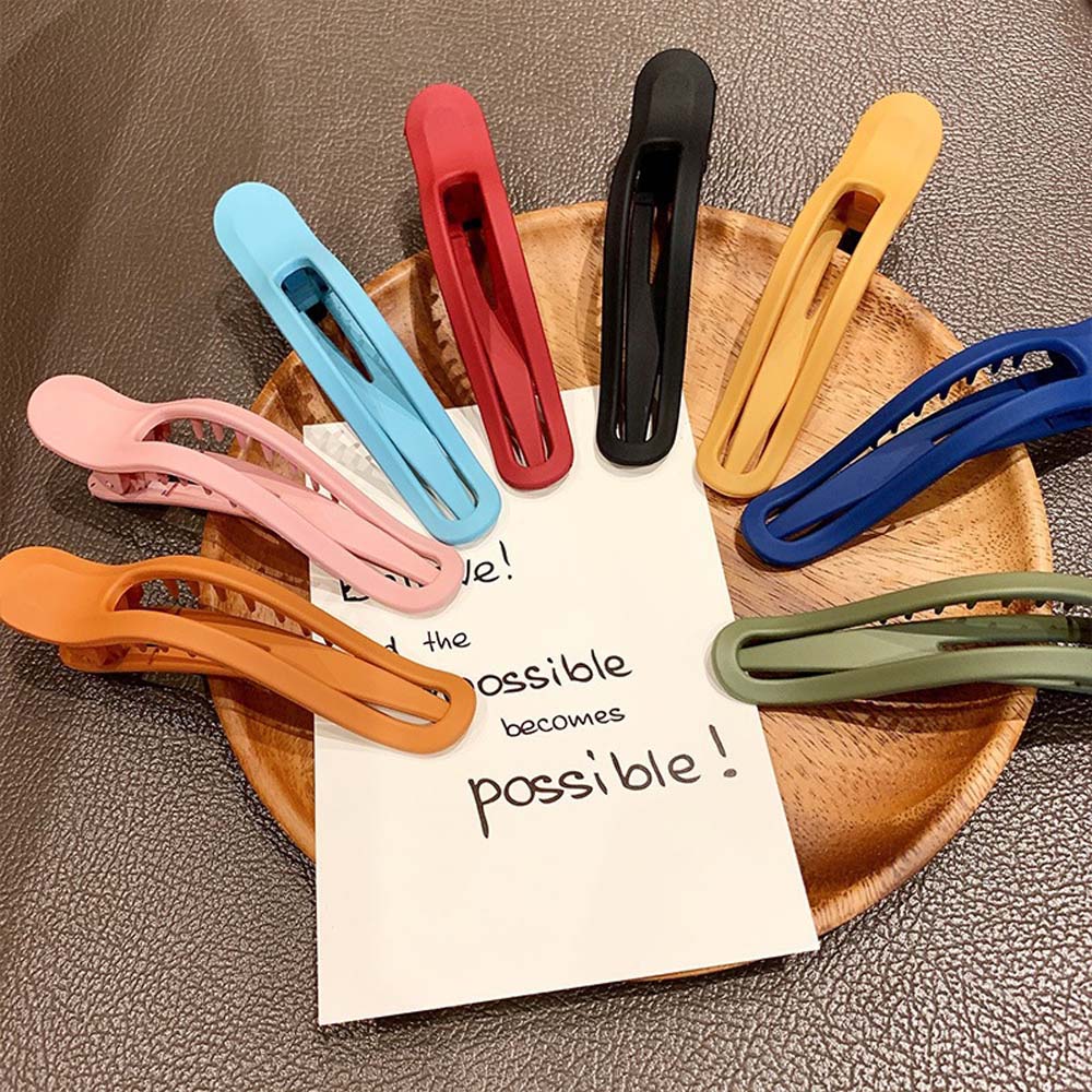 Kẹp Tóc Mỏ Vịt Bằng Nhựa Nhiều Màu Cho Nữ