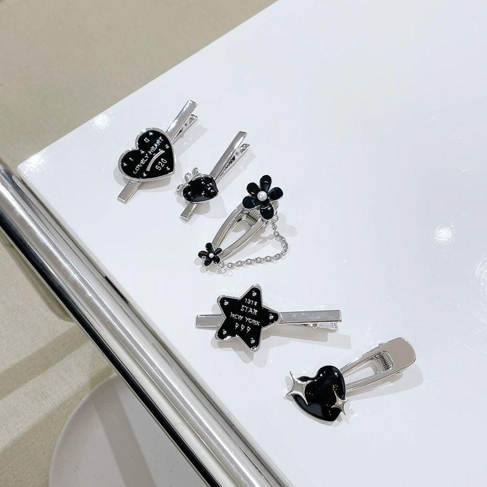 Kẹp Tóc Kim Loại Thiết Kế Đơn Giản Sáng Tạo Cho Nữ