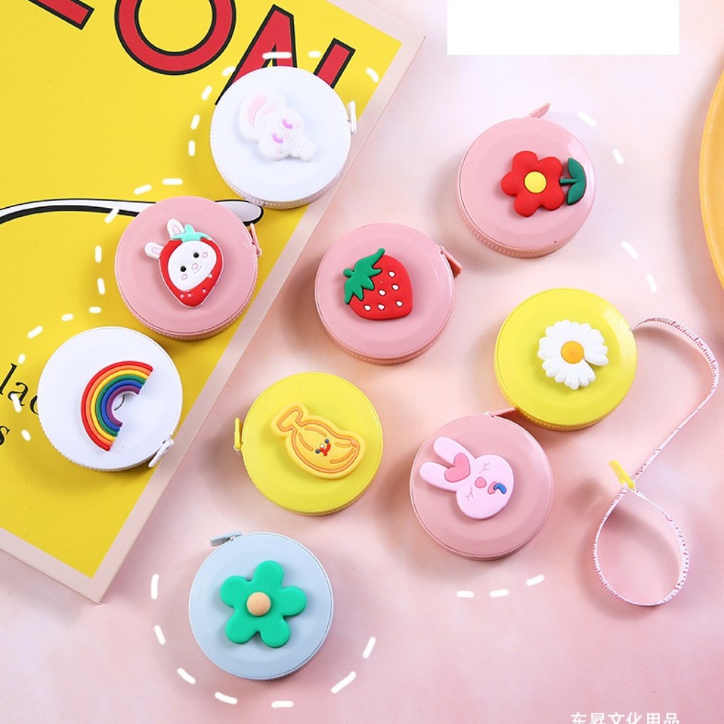 Thước dây đo kích thước/may đo quần áo cuộn tròn tự động thông minh MeiDu siêu cute  đồ dùng tiện ích