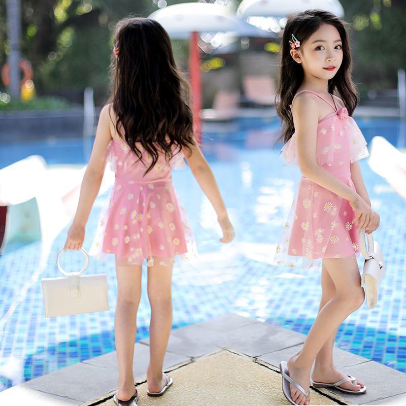 ☇♦๑Đồ bơi trẻ em, bé gái, bé gái, bé nhỏ, trung và lớn, váy công chúa nhỏ, váy một mảnh dễ thương, đồ bơi học sinh