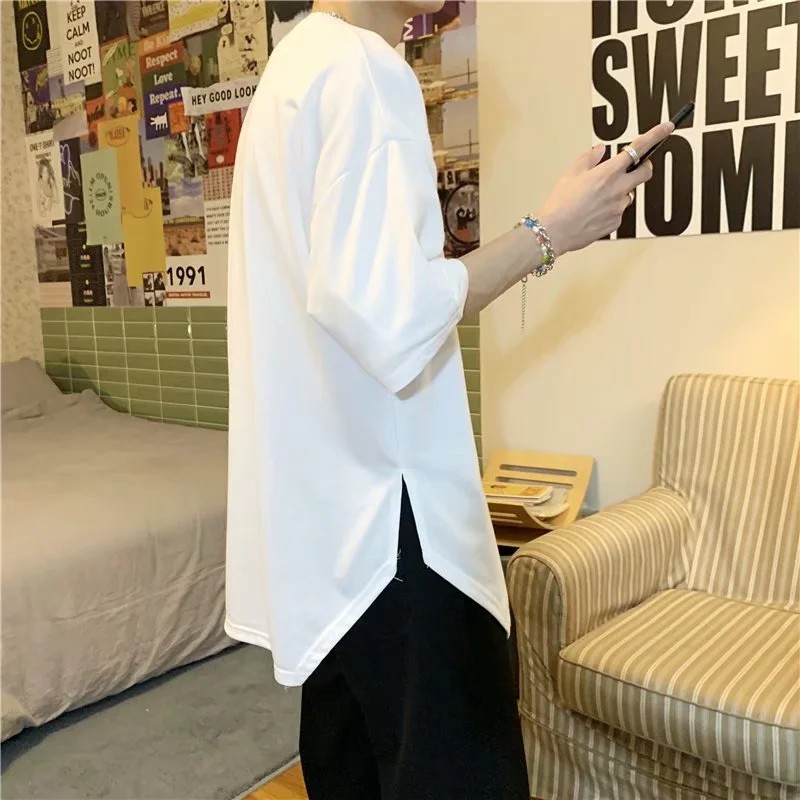 Áo Thun Cotton Ngắn Tay Phong Cách Đường Phố Âu Mỹ Size M-2Xl