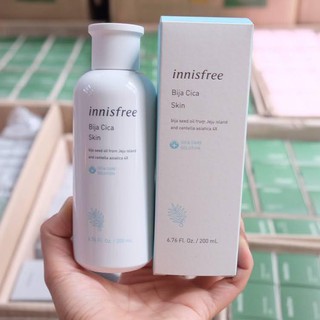Toner Innisfree Bija Cica Skin Không Cồn Làm Dịu & Dưỡng Ẩm Da Mụn 200ml [Mẫu mới]