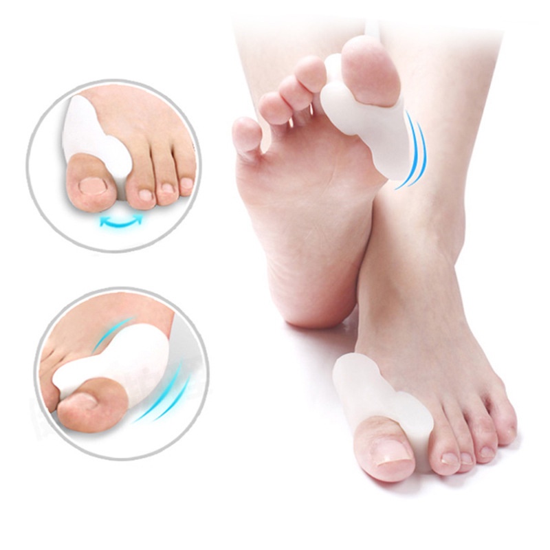 Set 2 Đệm Silicone Bảo Vệ Ngón Chân Cái Giảm Đau Hiệu Quả