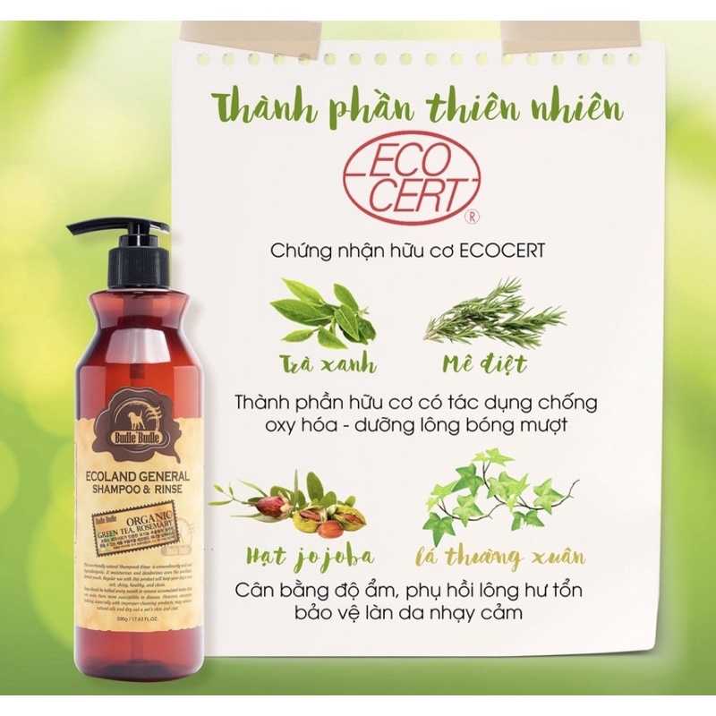 DẦU GỘI VÀ XẢ CHO CHÓ BUDLE'BUDLE