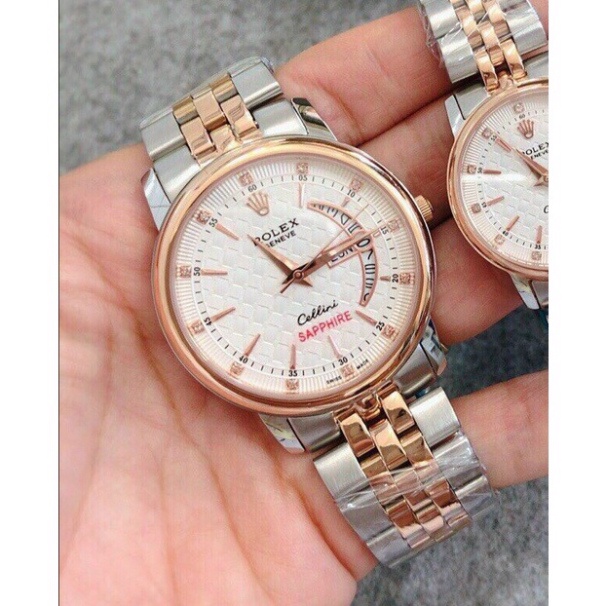 Đồng Hồ Nam RoLex Sapphire R032 Mặt trăng khuyết Máy Pin Nhật Chống xước Tuyệt Đối