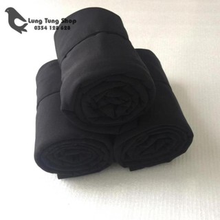 Combo 1 chiếu ngủ văn phòng viền đen và mền màu đen
