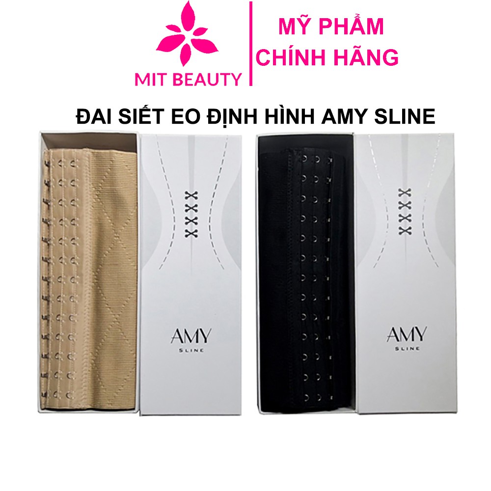 Đai Nịt Định Hình, Nịt Bụng Giảm Mỡ Amy Sline Chất Liệu Thun Co Giãn 4 Chiều Giúp Vòng Eo Thon Gọn Mit Beauty