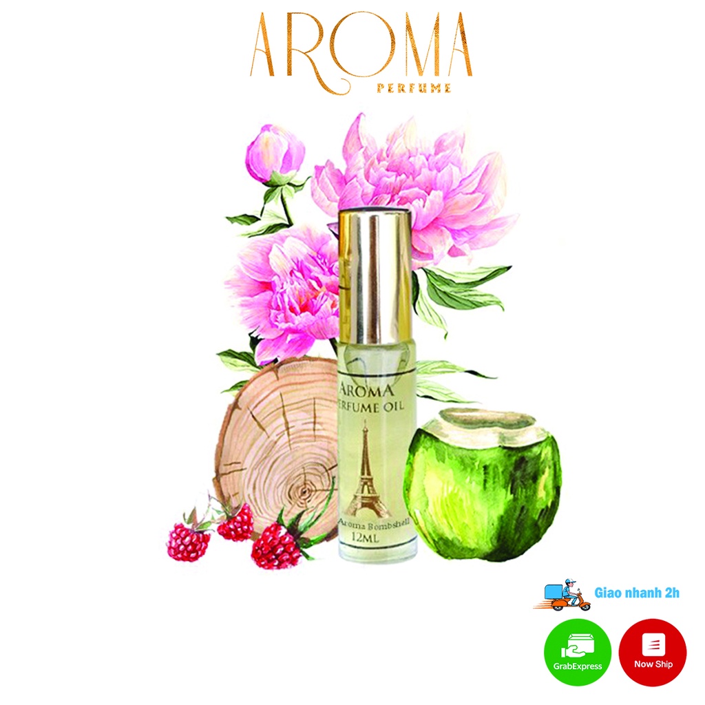 Nước hoa nữ Pháp Aroma Iris Rush, dạng lăn mini 10ml
