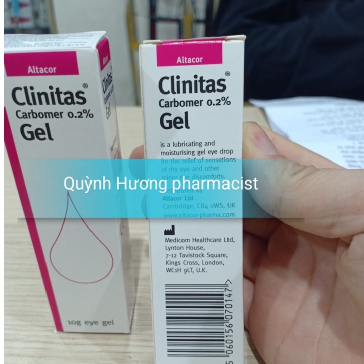 Gel nhỏ mắt CLINITAS gel 0.2% dành cho mắt khô mỏi