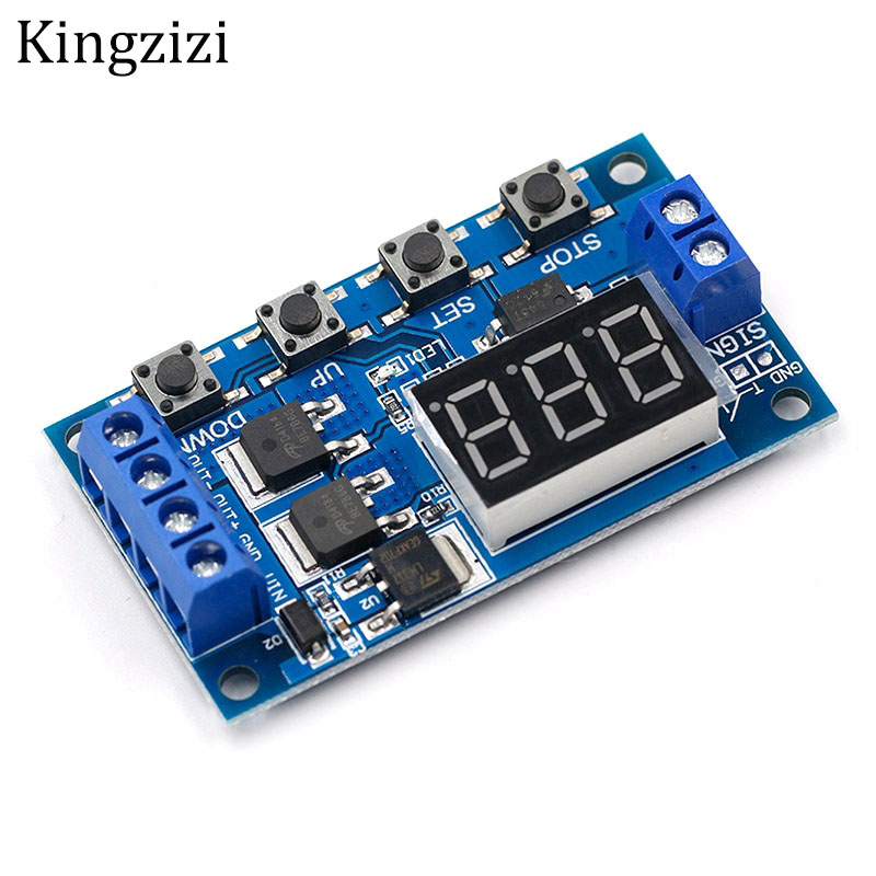 Mô đun rơ le hẹn giờ DC 12V 24V trễ thời gian kỹ thuật số MOS LED