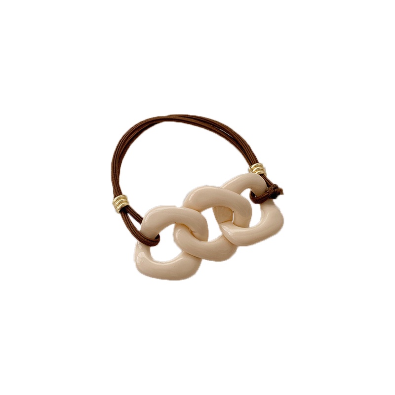 Dây buộc tóc nhựa bóng sang chảnh phong cách vintage Hàn Quốc