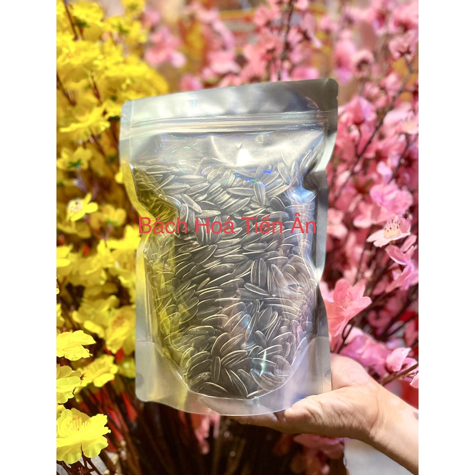 HẠT Hướng Dương GIA LONG  ĐẶC BIỆT KHÔNG PHẨM MÀU Hạt mẩy Túi Zip GOLD 400 G  BAO GIÒN BÉO THƠM( hàng bán quanh nắm )