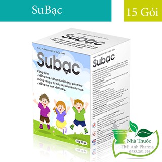 Cốm SuBạc - Phòng Ngừa Bị Thủy Đậu, Tay Chân Miệng, Bệnh Ngoài Da Ở Trẻ Em