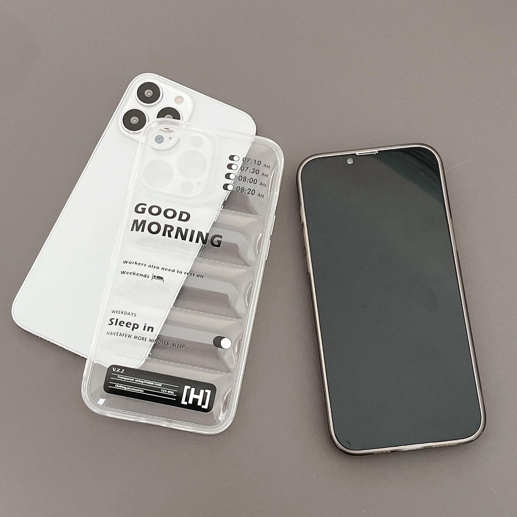 Ốp Điện Thoại Tpu Silicon Mềm Chống Sốc Họa Tiết Đồng Hồ Báo Thức Cho iphone 13 12 11 pro max x xr xsmax 7/8plus