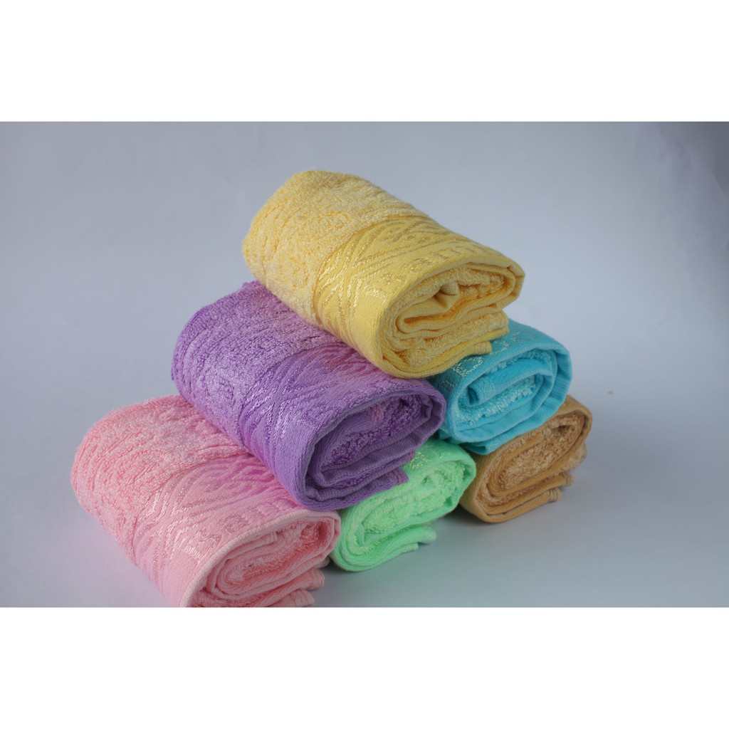 Combo Lốc 20 Khăn Bamboo Hoa Lá Nổi HOAKOYO K01-01