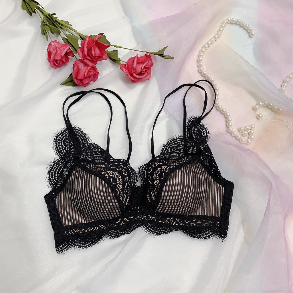 Áo ngực nữ không gọng dây mảnh mút vừa nâng ngực tạo khe