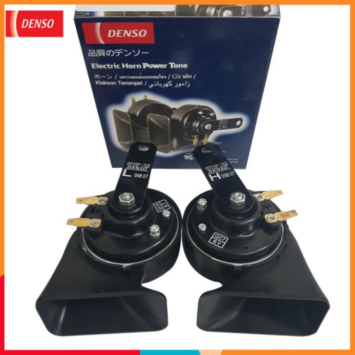 Sản Phẩm  Bộ đôi 2 chiếc còi sên thương hiệu DENSO chống nước 12V: Mã sản phẩm DS-JK272 ..