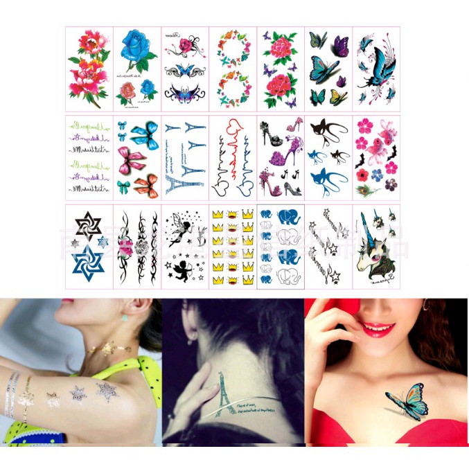 Hình Xăm Dán, Hình Xăm Tattoo Cao Cấp(Nhiều Mẫu) HS01