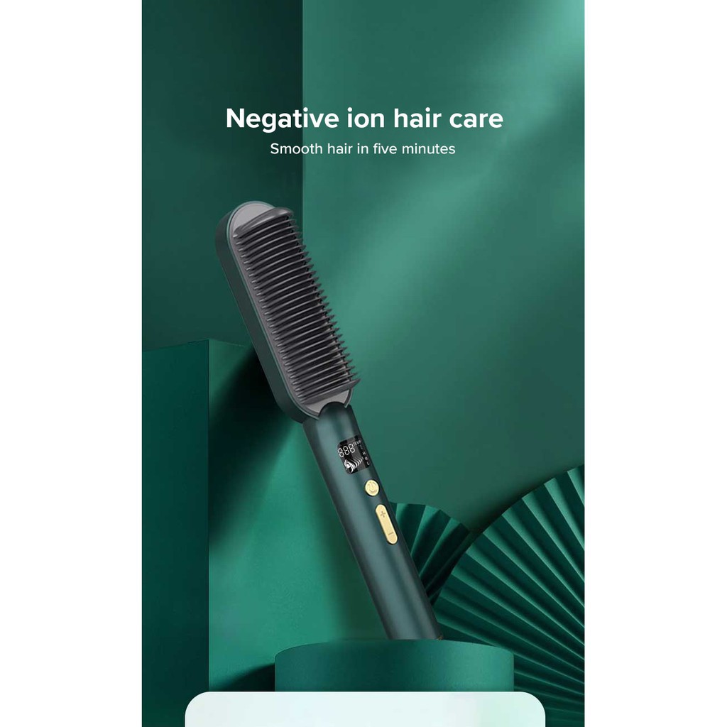 Lược Duỗi/Uốn Tóc Ubeator 3 Trong 1 Làm Nóng Đa Chức Năng Bằng Gốm