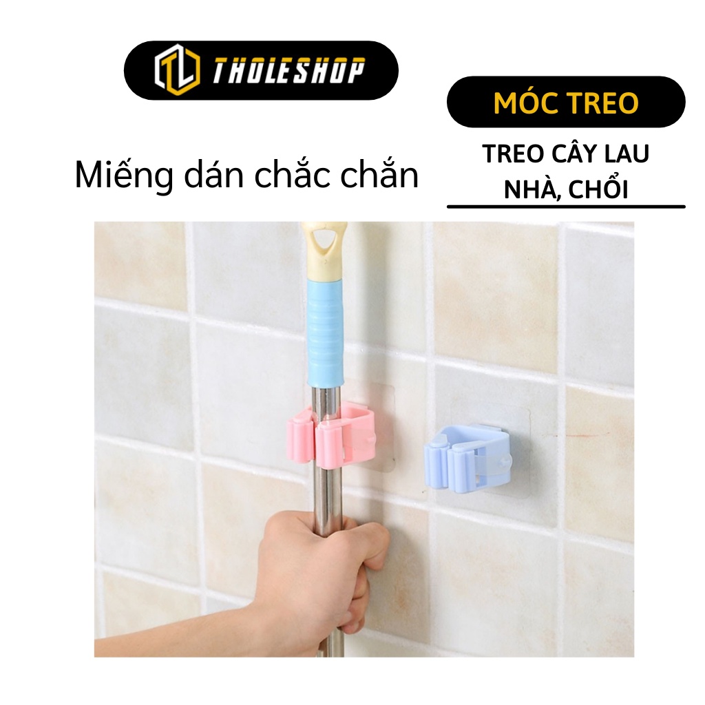 Móc Treo Cây Lau Nhà - Móc Dán Tường Giữ Chổi, Bàn Chải, Dụng Cụ Vệ Sinh Nhà Cửa 5472
