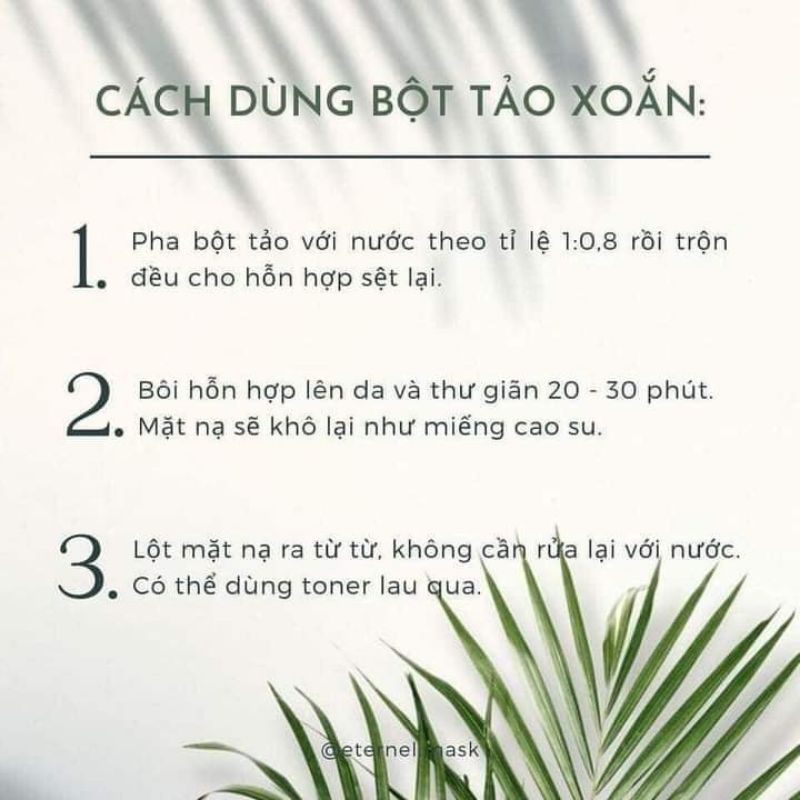 Mặt nạ tảo Raraskin Spirulina Powder Modeling Mask phục hồi, chống oxi hóa