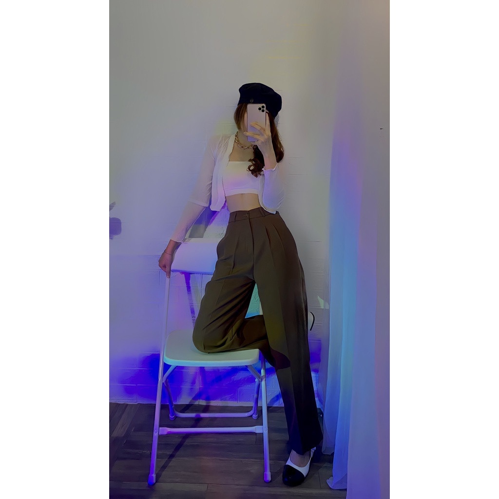 [ Hàng Cao Cấp Loại 1 + Ảnh Thật ] Quần Ống Loe Cạp Cao Vải Co Dãn Không Bai Không Xù YONI Clothings NA002 | BigBuy360 - bigbuy360.vn