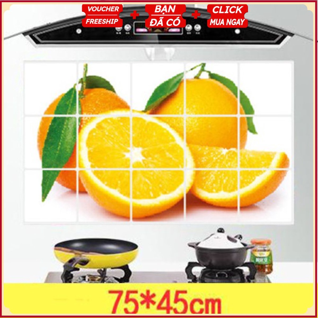 Giấy Dán Cách Nhiệt Trang Trí Nhà Bếp - Không Thấm Nước Dầu Mỡ - Decal Dán Tường