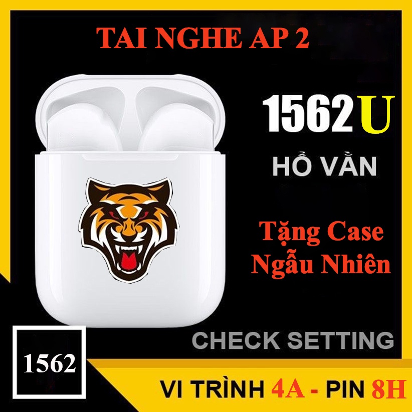 Tai Nghe Bluetooth Hổ Vằn 1562U Cao Cấp Pin 8H / Tai Nghe Hổ Vằn 1562M Bao Chuẩn / Vi Trình 4A Mới - BH 3 Tháng