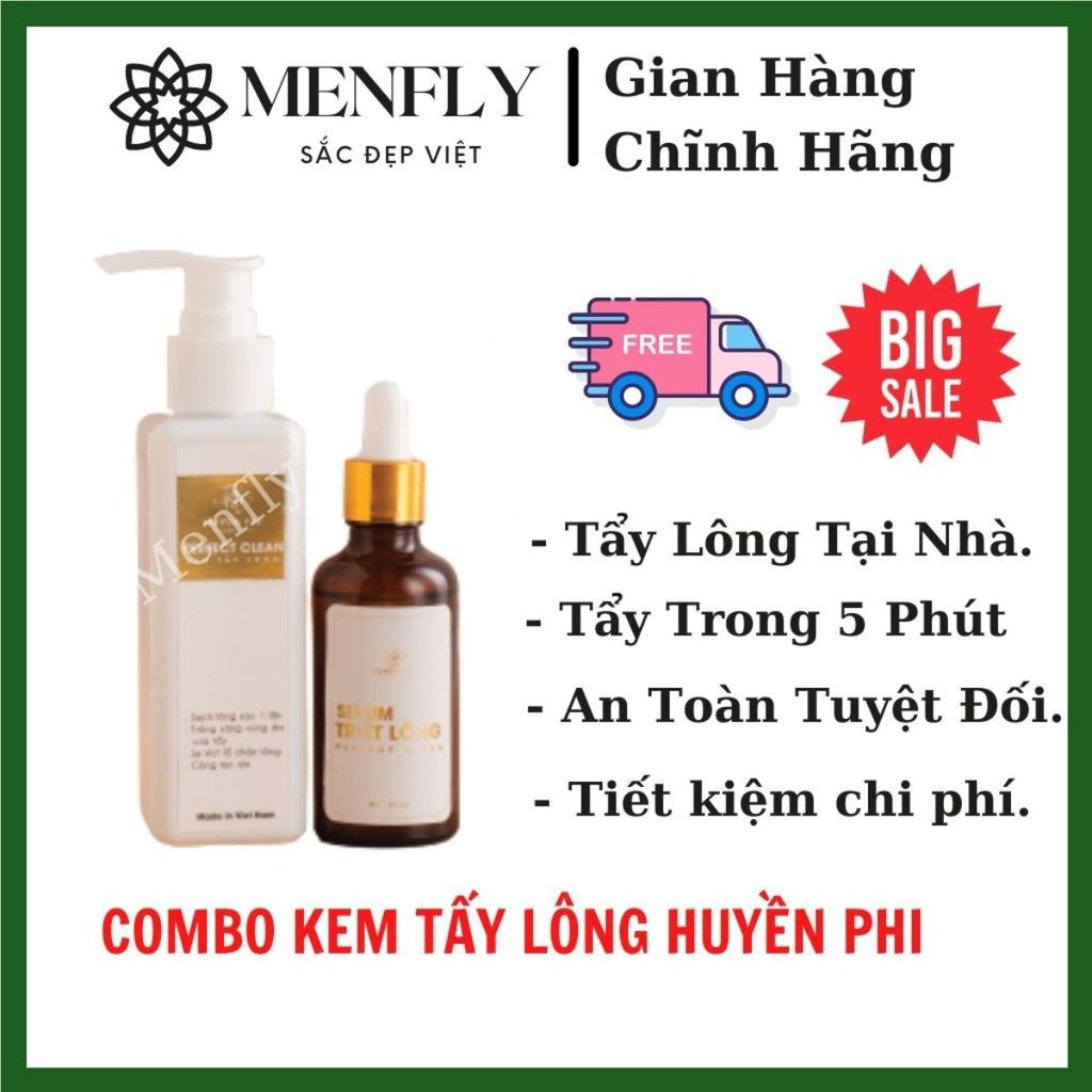 Combo kem tẩy lông triệt sạch mọi loại lông an toàn cho da hàng chĩnh hãng