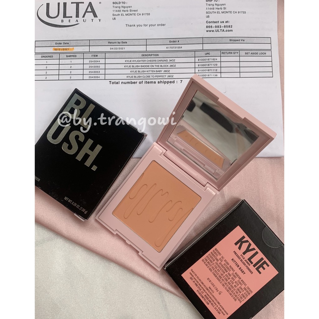 Phấn má hồng Kylie (kèm bill mua tại Ulta Mỹ)