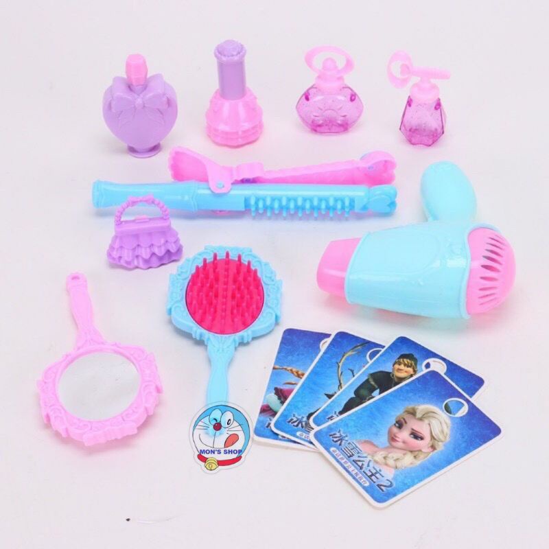 Đồ chơi 3 in 1 va ly trang điểm Elsa  23 PCs, dạng va ly kéo, ba lô