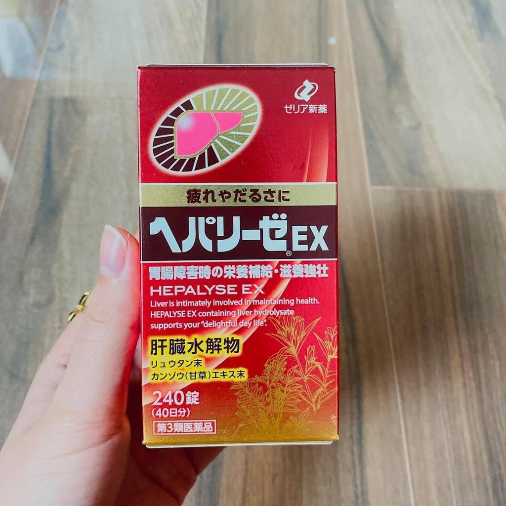 GAN ĐỎ 240 VIÊN - Viên Uống Bổ Gan,Thải Độc Gan Hepalyse EX Nhật Bản